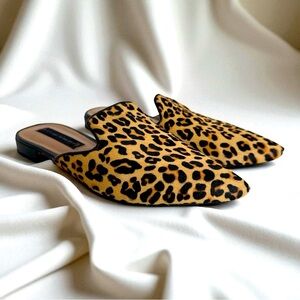 Steven Leopard Print Mules